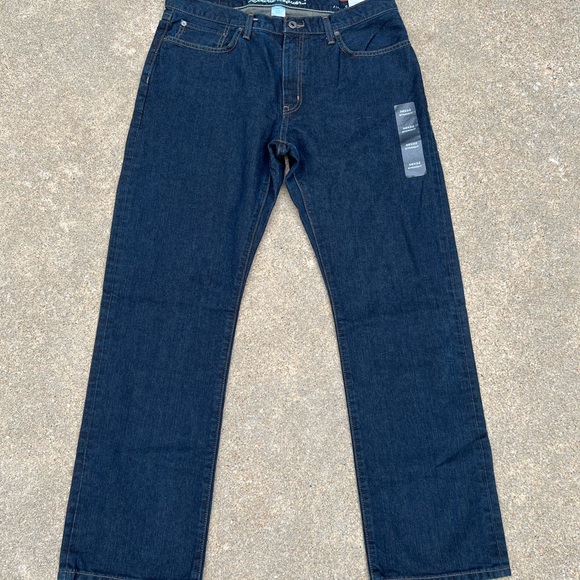 Eddie Bauer Mens Straight DK Indigo Denim Jeans - Picture 4 of 11